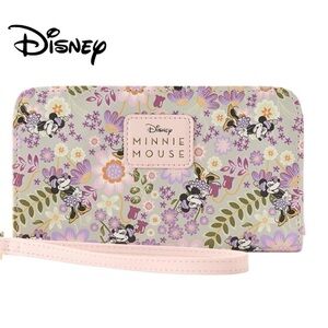 New Disney Minnie Mouse Floral Wallet